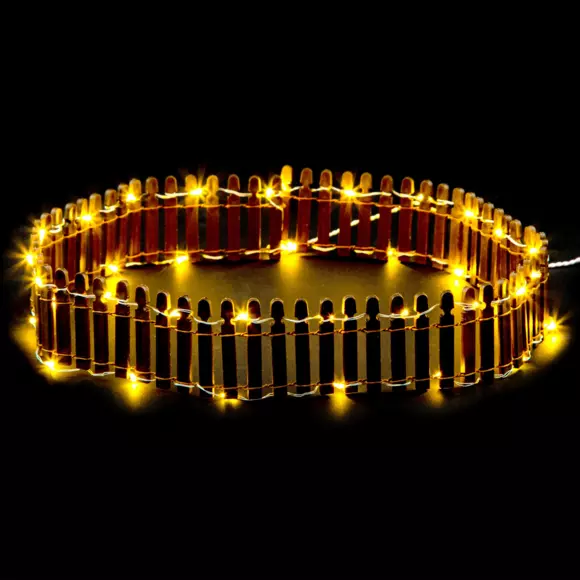 Hek lumineuse Marron et blanc chaud om een dorp te bouwen 3