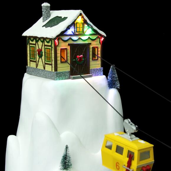 Verlicht en muzikaal kerstdorp Skilift 4