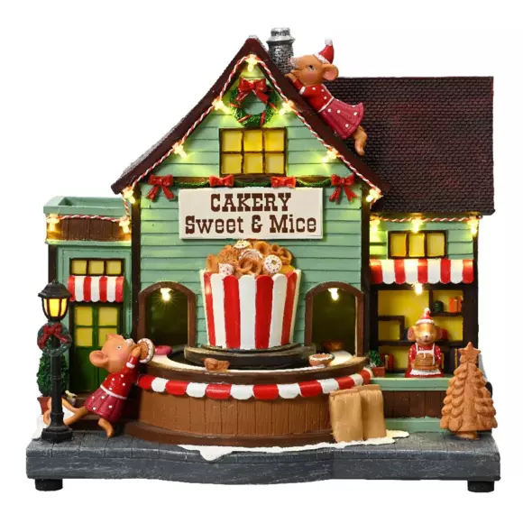 Pâtisserie de la famille Souris lumineuse à piles 2