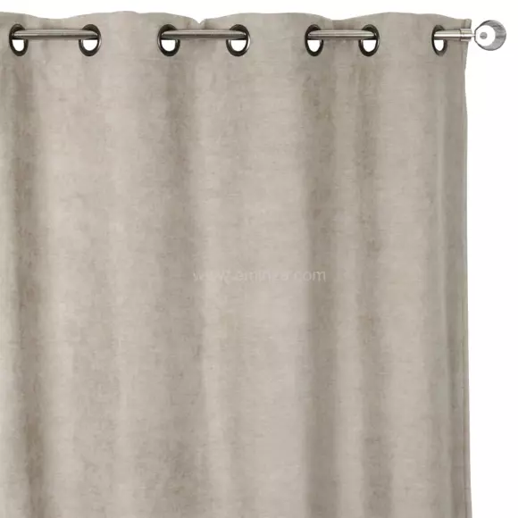 Isolerend verduisteringsgordijn (140 x H260 cm) Alaska licht Taupe 2
