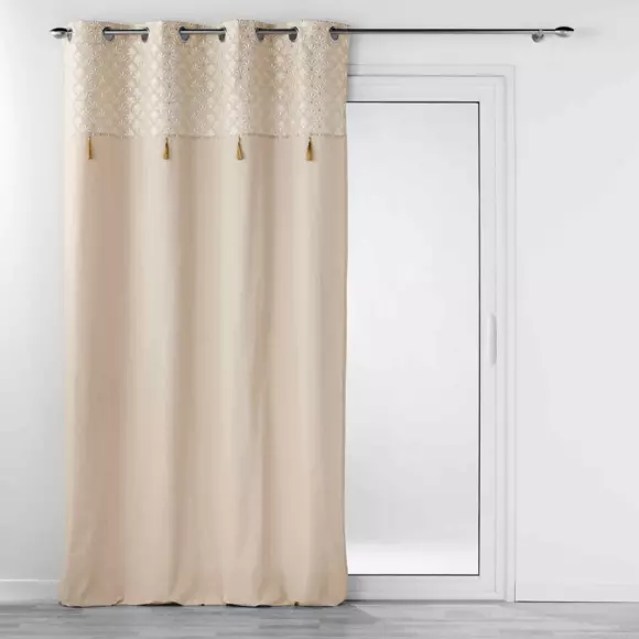 Rideau coton (140 x 240 cm) Rafina Beige 3