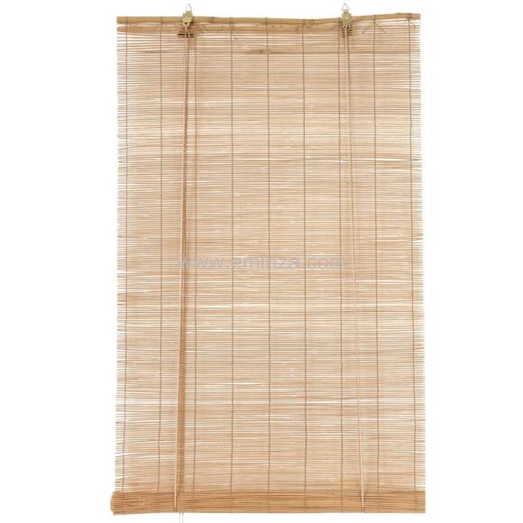 Estor para enrollar con varillas (90 cm x 180 cm) Bambú Natural 3