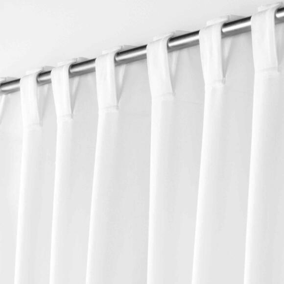 Cortina  semi-opaca algodón reciclable (140 x 240 cm) Mistraline Blanco 2