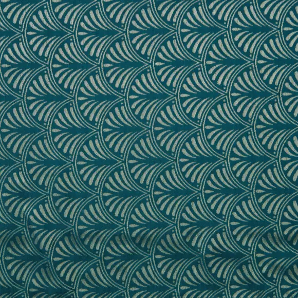 Rideau (140 x 260 cm) Luxury art Bleu Canard 2