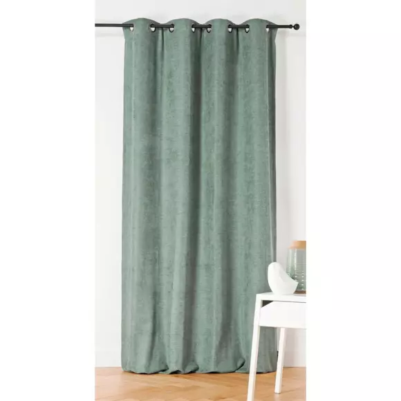 Rideau occultant isolant (140 x H260 cm) Alaska Vert menthe 2