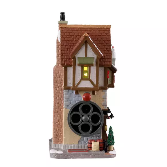 Village de Noël Lemax à piles lumineux Le Moulin à café 2