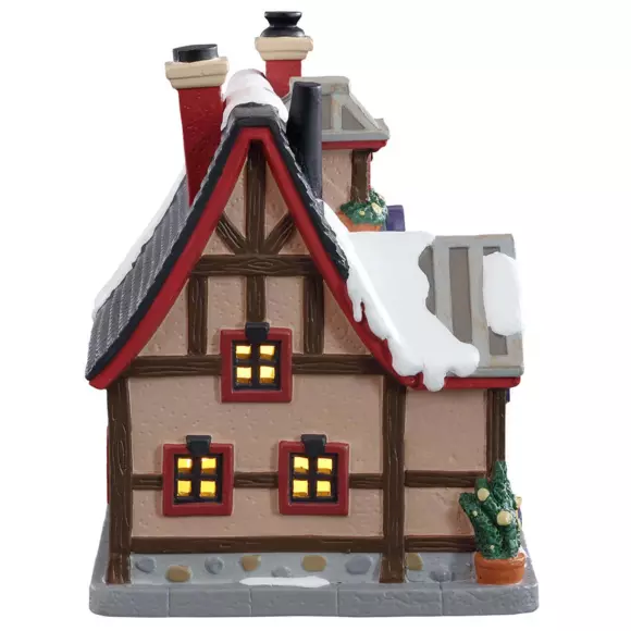 Village de Noël Lemax à piles lumineux Le Crêpe Café 2