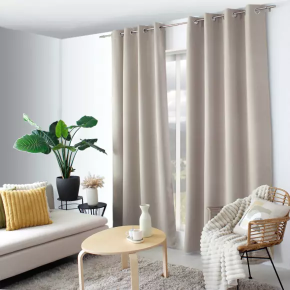 Rideau occultant (140 x 240 cm) Matisse Beige 3