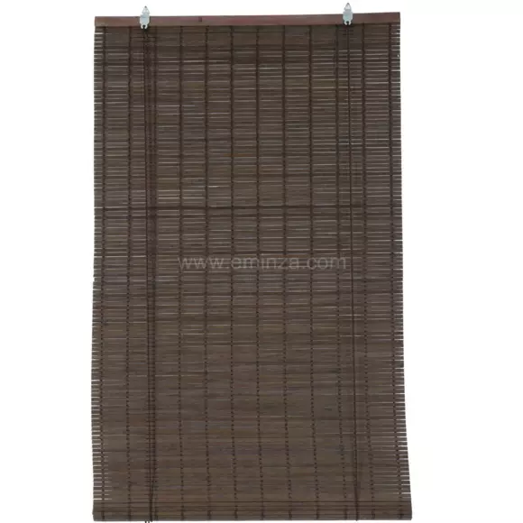 Store enrouleur à lattes (40 x 130 cm) Bambou Chocolat 2