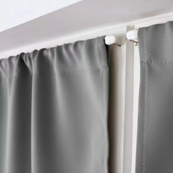 Rideau occultant passe-tringle (60 x 120 cm) Night Gris clair 2
