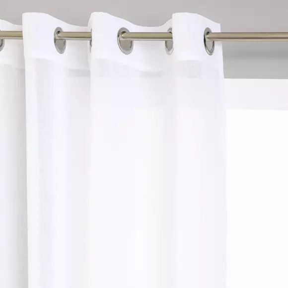 Voilage (140 x 260 cm) Etamine Blanc 2