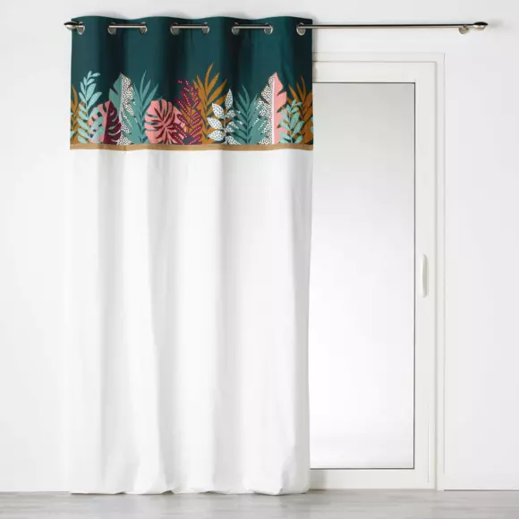Rideau coton (140 x 240 cm) Top Jacala Bleu 2
