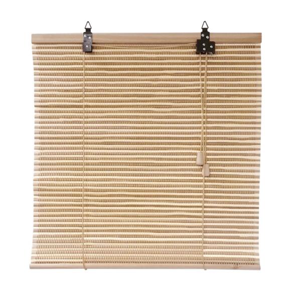 Estor enrollable de varillas (120 x 180 cm) Bambú Beige 2