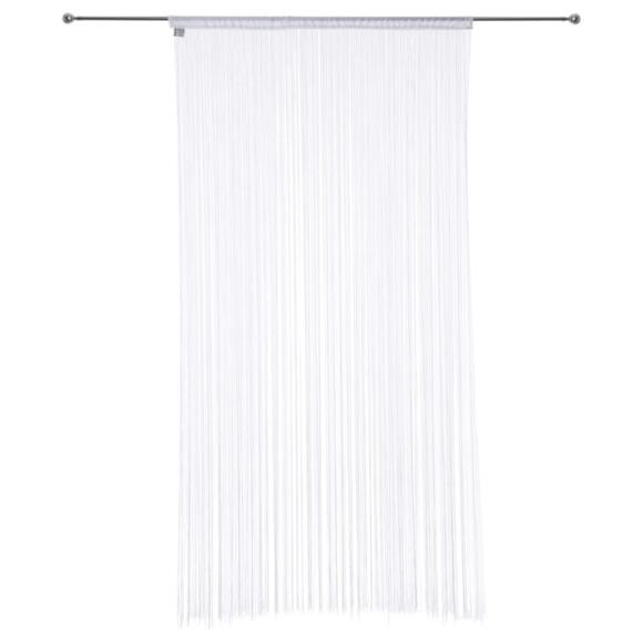 Fadenvorhang (90 x H200 cm) Einfarbig Weiß 2