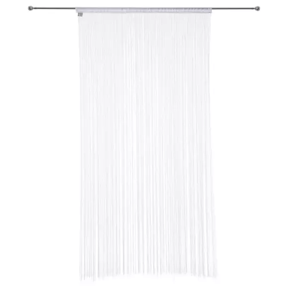Cortina de hilo (90 x A200 cm) Liso Blanco 2