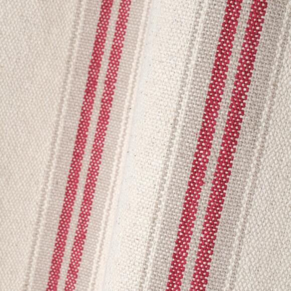 Cortina semi opaca en algodón (135 x 260 cm) Montauban Rojo 2