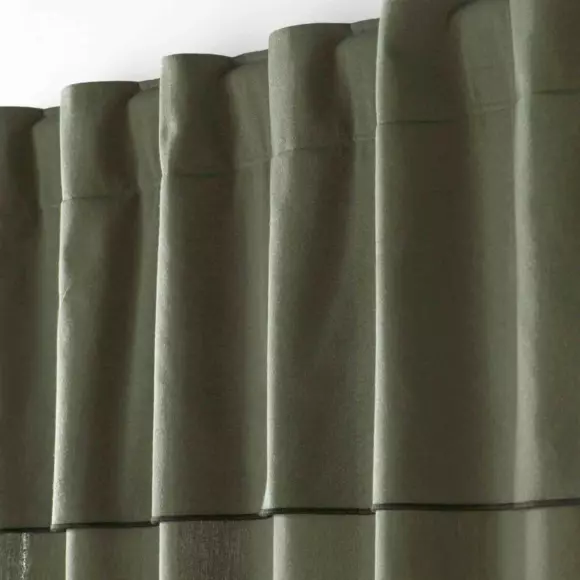 Cortina  semi-opaca algodón reciclable (140 x 240 cm) Mistraline Verde kaki 3