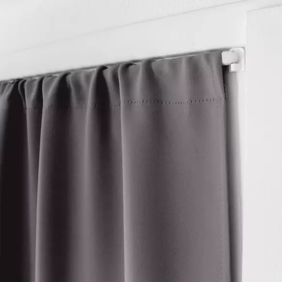 Cortina opaca con trabillas (90 x 210 cm) Night Gris oscuro