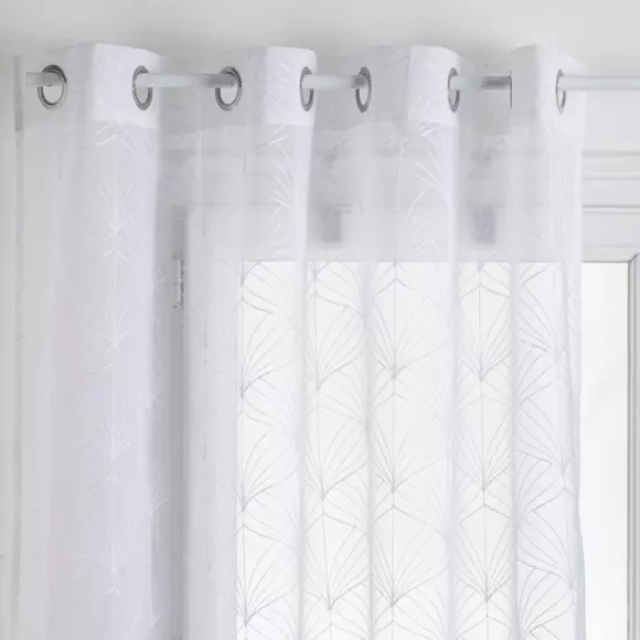 Voilage motif (140 x 240 cm) Mia Blanc 2