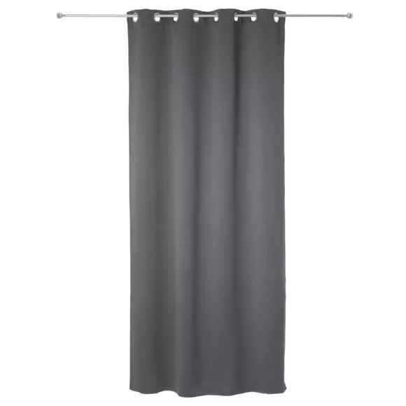 Cortina opaca (140 x 260 cm) Ella Gris oscuro 4