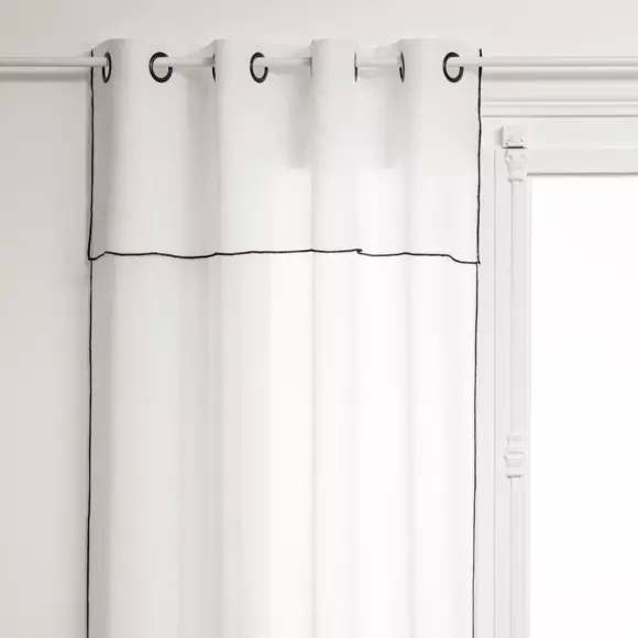Voilage à volant (140 x 240 cm) Fred Blanc