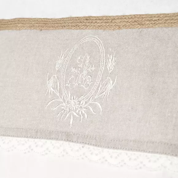 Visillo corto para ventana  (60 x 90 cm) Adelaïde Beige 2