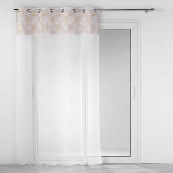 Voilage (140 x 280 cm) Clairine Rose 3