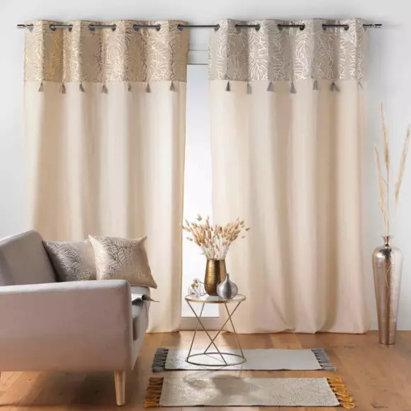 Cortina  semi-opaca(140 x 240 cm) Solea Dorado 2