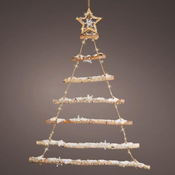 Kerstboom van takken met lichtjes Star (batterij) hangdecoratie Warm wit 3