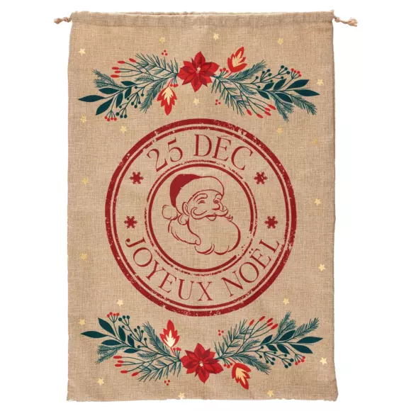 Bolsa regalo Alto 70 cm La flor de Pascua Beige 2