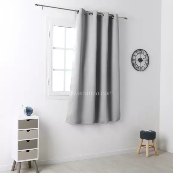 Rideau occultant (135 x H180 cm) Notte Gris 3