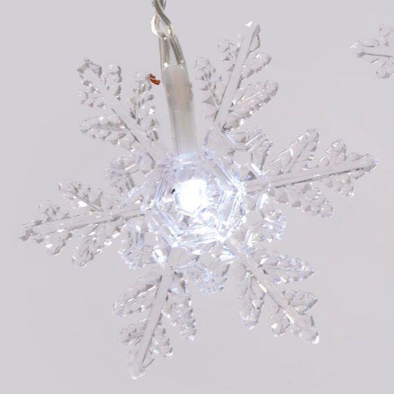 Lichtsnoer Sneeuwvlok Koud wit 24 LED 3