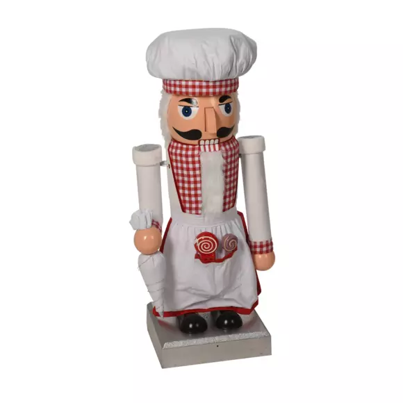 Grand Casse-noisette chef H110 cm musical, en mouvement et lumineux 2