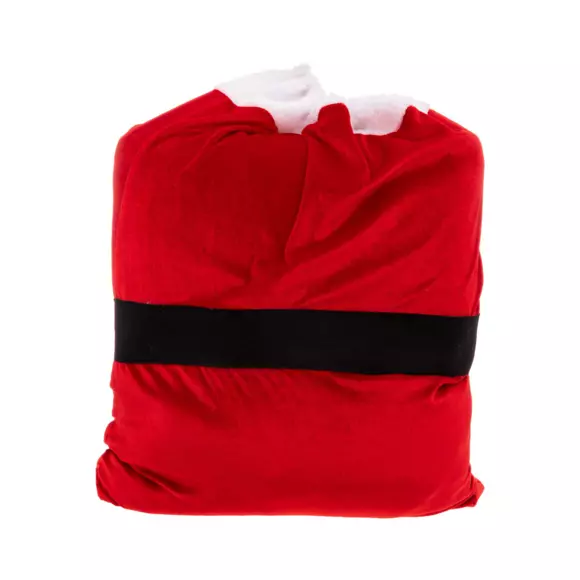 Stoffen cadeauzak jas van de kerstman Rood 2
