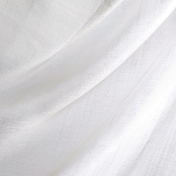 Par de visillos (60 x 140 cm) Etamine escarchado Blanco 2