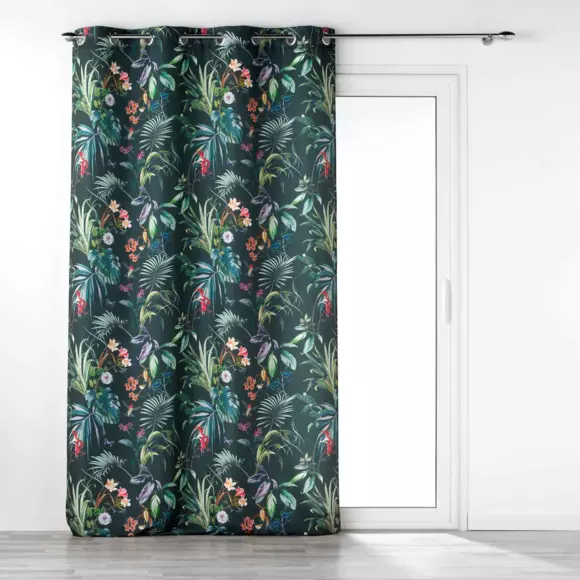 Cortina  semi-opaca(140 x 260 cm) Féerie Verde esmeralda 3