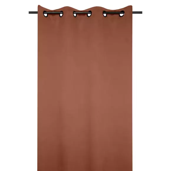 Rideau occultant (140 x H280 cm) Notte Maron cognac 3
