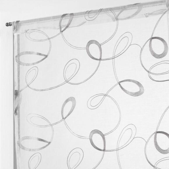 Coppia di tende trasparenti (60 x 160 cm) Hoops Grigio 2