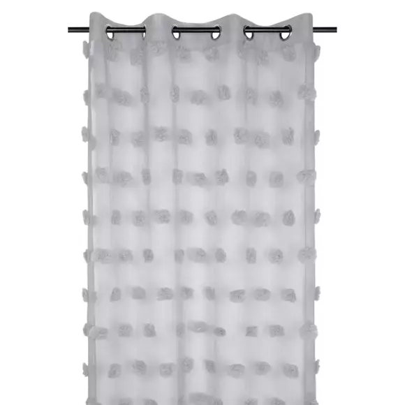 Voilage (140 x 260 cm) Pompinou Gris perle 3