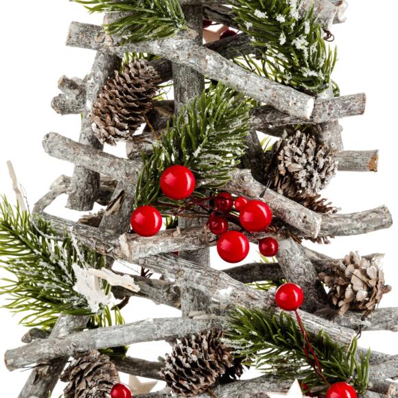 Albero di Natale di legno Baies  H57 cm 2