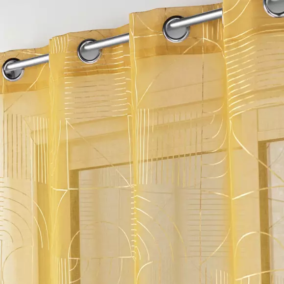 Voilage (140 x 280 cm) Lineor Jaune 2