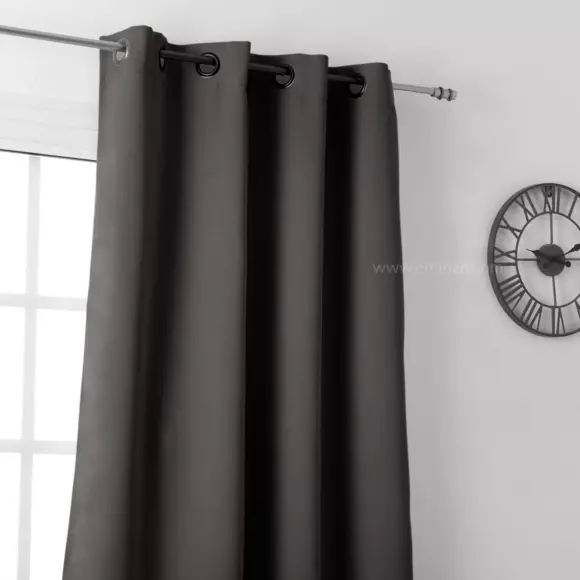 Rideau occultant (140 x H280 cm) Notte Gris anthracite 3