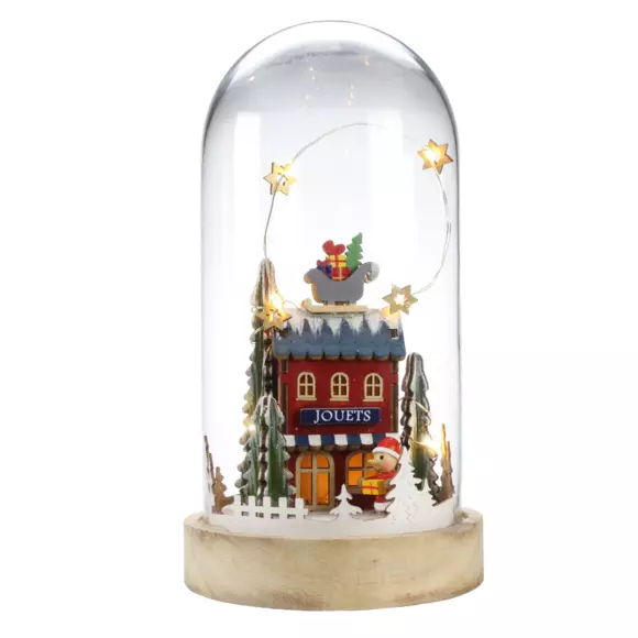 Campana de cristal con luces y Pequeña tienda  2