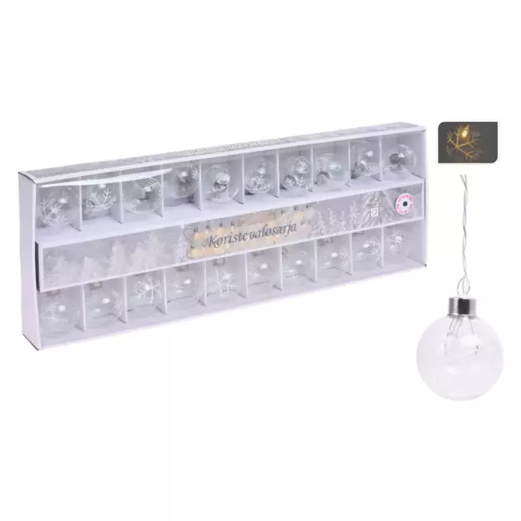 Luces de Navidad a pilas Blanco cálido 20 LED 2