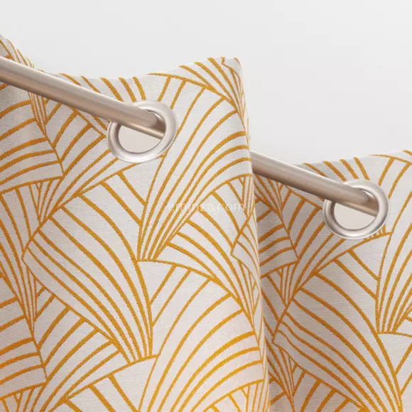 Rideau (135 x 250 cm) Ardeco Jaune Safran 2