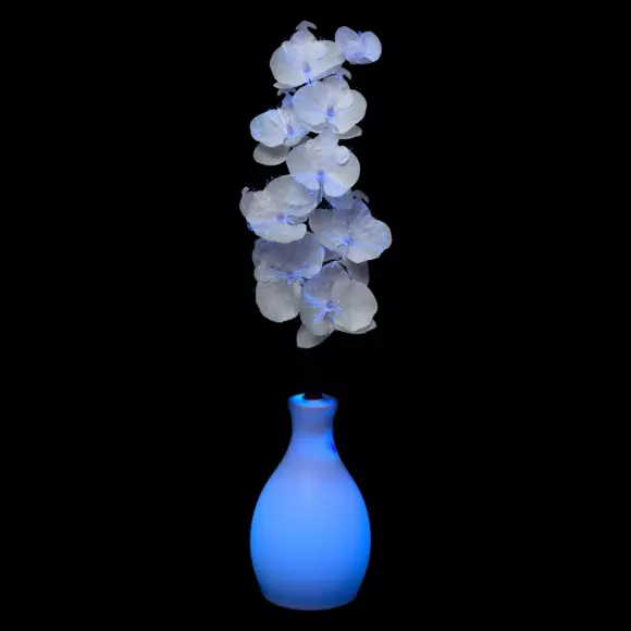 Florero luminoso orquidea a pilas multicolor 3