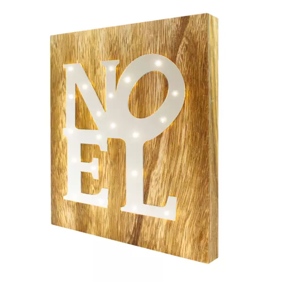 Tableau miroir à piles lumineux Blanc chaud 21 LED 2