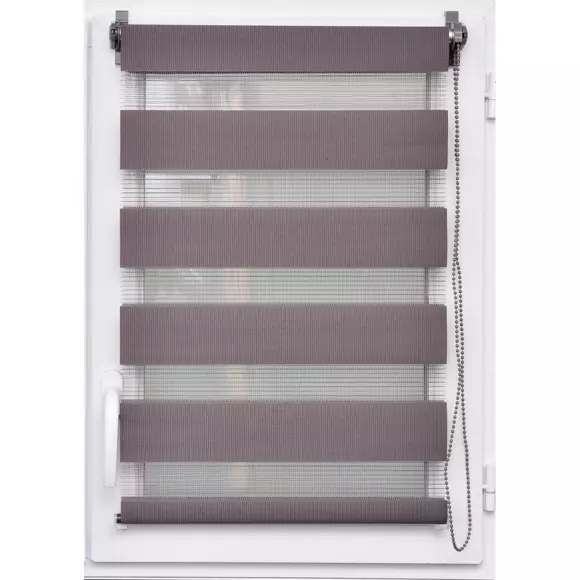 Store enrouleur Jour / Nuit (60 x 180 cm) Taupe 2