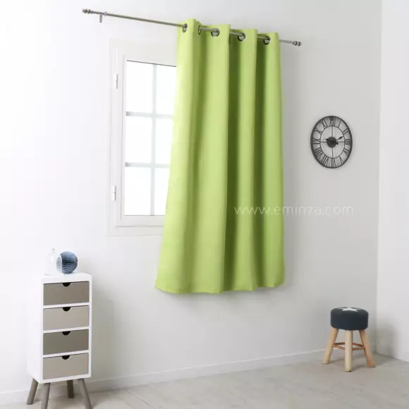 Rideau occultant (135 x H180 cm) Notte Vert anis 3