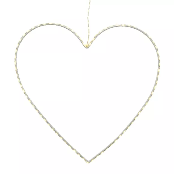 Cœur lumineux à suspendre 120 LED (D38 cm) Féerie Blanc chaud